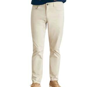 Faherty Men's Movement Five-Pocket Pants in Light Sand Khaki Size 36